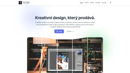 Webová stránka divadelního grafika