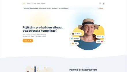 Webová stránka Pojišťovací makléřka z Plzně