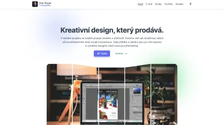 Webová stránka divadelního grafika