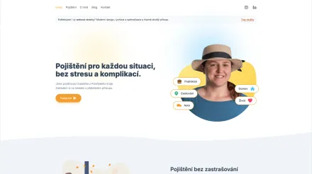 Webová stránka Pojišťovací makléřka z Plzně